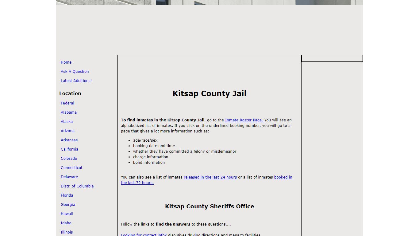 Kitsap County Jail - The Free Inmate Locator
